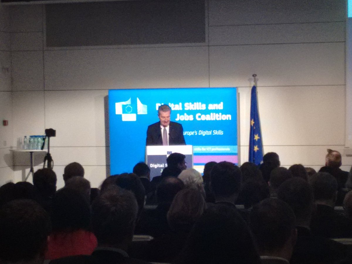SuFlocken's tweet photo. Launch of Digital Skills and Jobs Coalition https://t.co/lYd3DmymI5