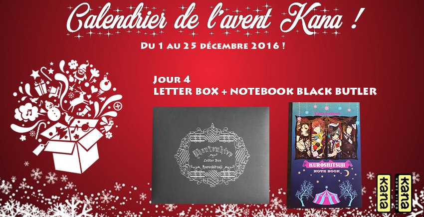 EditionsKana's tweet photo. J4 du calendrier de l'avent avec #BlackButler ! Pour participer, RT + Follow ! Tirage demain à 10h30 ! https://t.co/KGc5JsS6aH