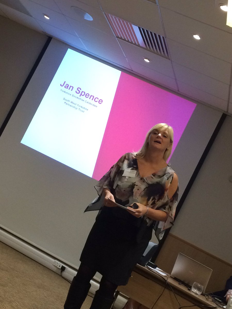 kirsti79's tweet photo. Yorkshire smoke free Jan from @allofusinmind tells us how she uses #Accelerate16 skills to innovate & engage for change @NHS_RobW @CribbisA https://t.co/tDr8TAgnno