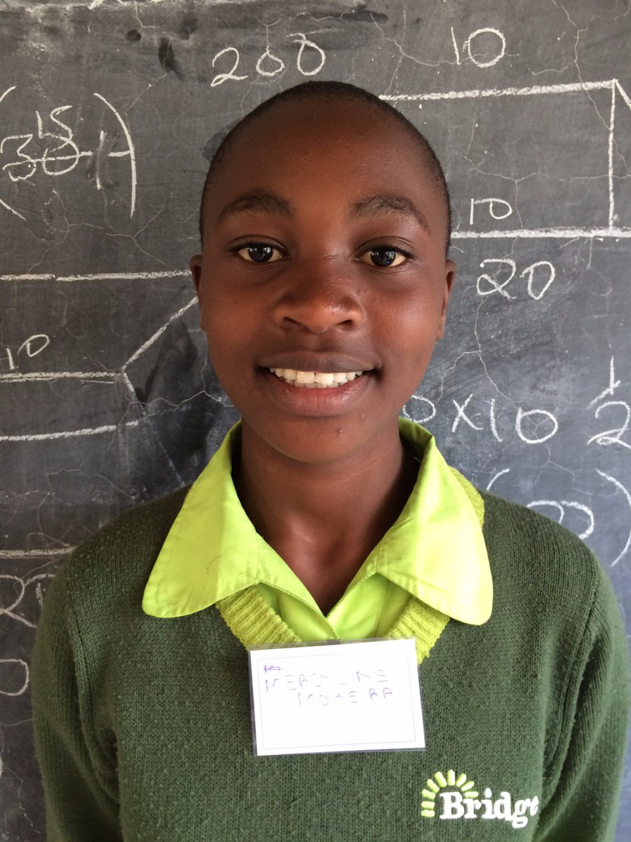 BridgeIntlAcads's tweet photo. Mercyline Mokeira, a student at Bridge Mukuru kwa Reuben, scored 394 marks in KCPE. Well done Mercy! @BridgeKenya #BridgeKCPE2016 CC @K24Tv https://t.co/rdJNBYYqms