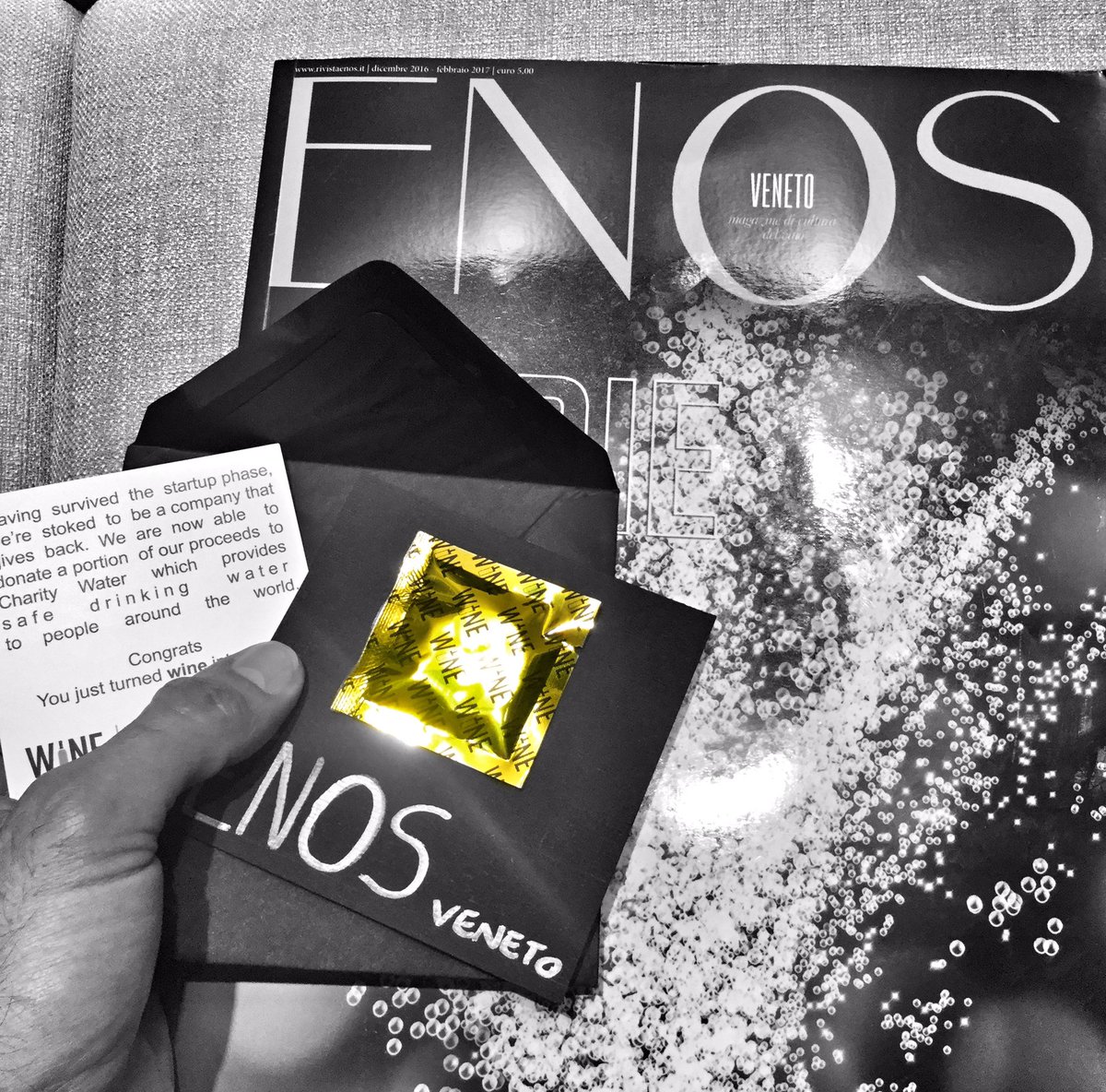 BoscaroJr's tweet photo. #Fun &amp; #technology for this brand new #winecondom : great idea Mitchell 😊@winecondoms @magdina67 @paoloigna1 @MSTagliaferro @MicaelaScapin https://t.co/ZyKDGJIdEm