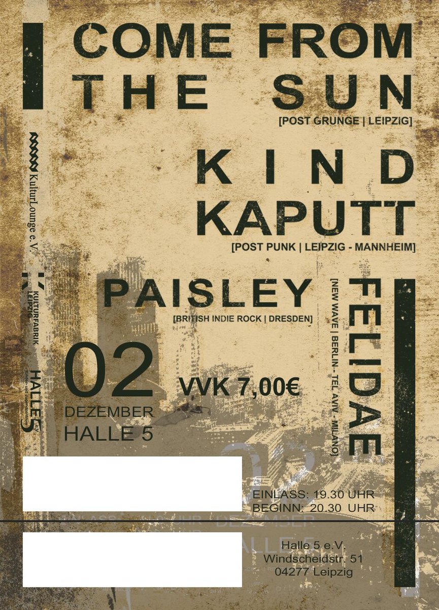 thowo182's tweet photo. Für das morgige Konzert ist keine Ticketreservierung mehr möglich. Tickets im Moment noch über AK, #Cultontickets oder das @WERK_2_Leipzig. https://t.co/vB6dDcFCad