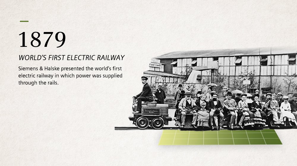 first electric train in world