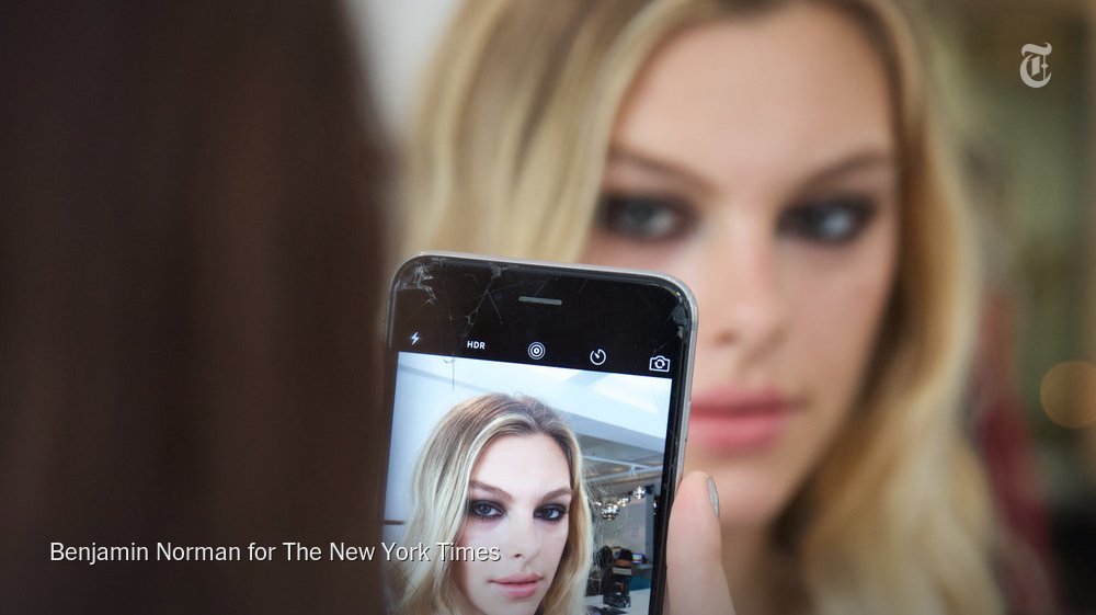 NYTFashion's tweet photo. How social media and its influencers have reshaped the makeup world: https://t.co/5xuWlsaWyN https://t.co/Xmsv4hqLXX