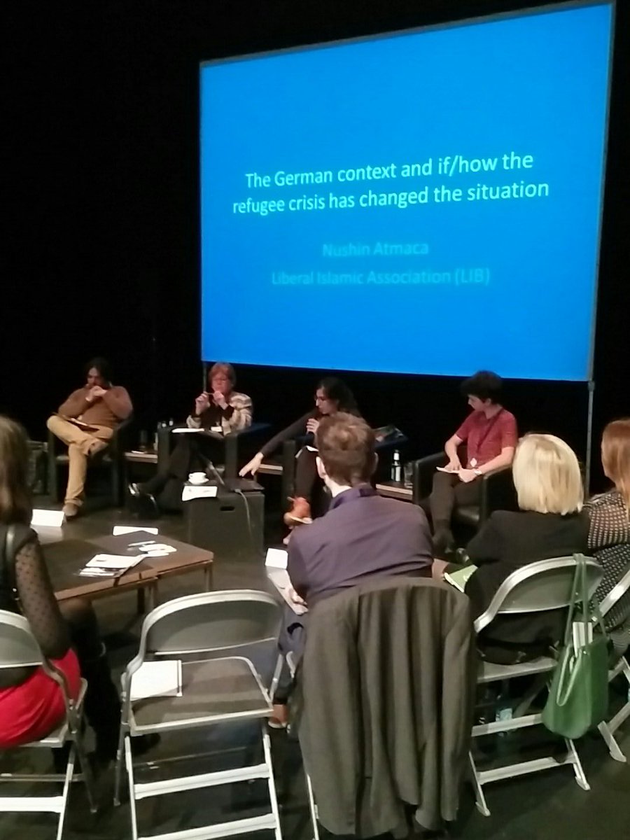 #GrantmakersEast @NushinAtmaca discussing on the refugee crisis withing the #german context