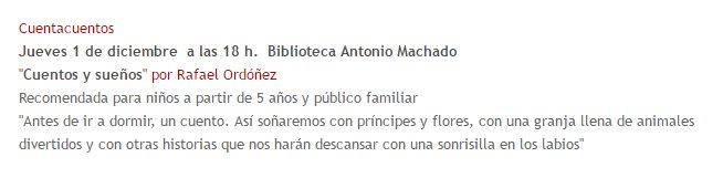 Cuentacuentos | 'Cuentos y sueños' por Rafael Ordóñez. A las 18:00h en la biblioteca Antonio Machado de #Fuenlabrada