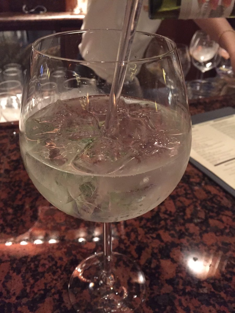 rondobley's tweet photo. Great Gin &amp; Tonic at the Conrad Lobby Bar! #getGinspired #singspore https://t.co/vasZfKearo