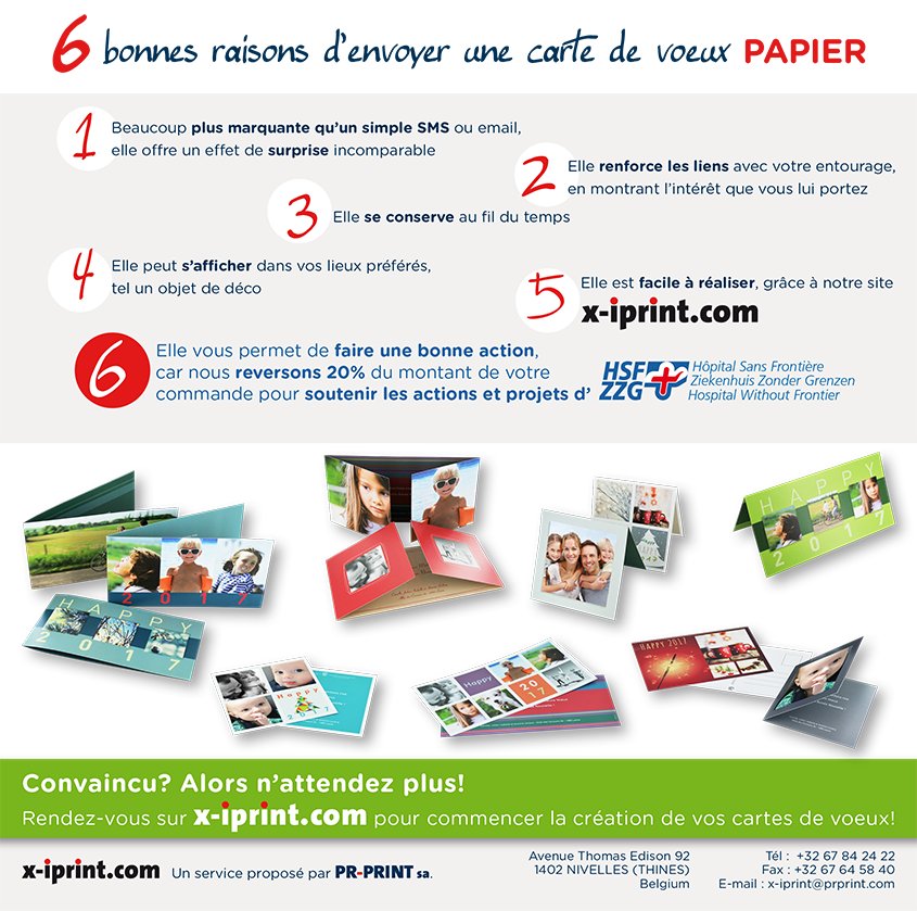 PrprintSa's tweet photo. 6 bonnes raisons d'envoyer une carte de vœux papier, en soutenant les actions et projets d'Hôpital Sans Frontière https://t.co/jZHOjcS8Pl https://t.co/goSlktHoM1