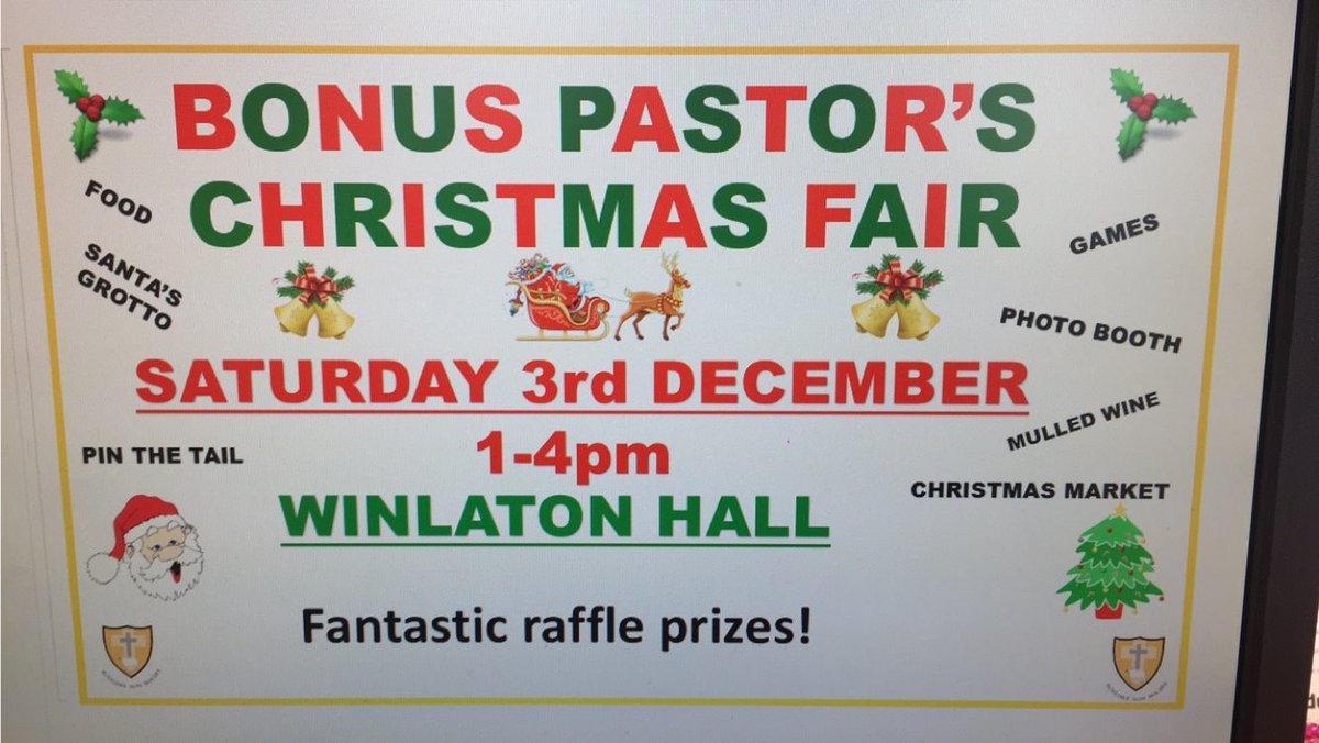 BpccChristmas's tweet photo. Two days to go.... raffle first prize PS4 #Bonuspastorchristmasfairandmarket https://t.co/dEDVyxg3iz
