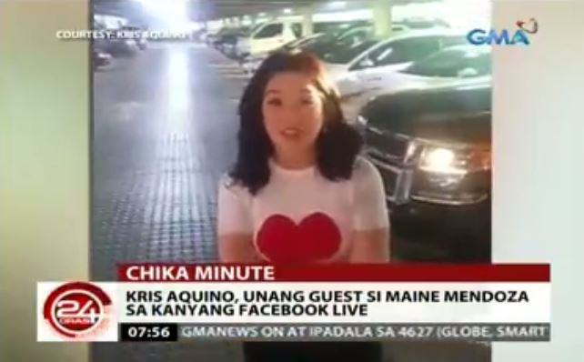 24OrasGMA's tweet photo. #ChikaMinute: Non-stop chikahan ang hatid ng buena manong Facebook Live series na "This is Real" ni Kris Aquino. https://t.co/lQegnMUbj2