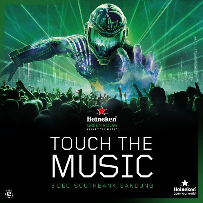 Mark your date this Saturday night because you must join the final #HeinekenGreenRoom in Southbank Bandung. Let's #TouchTheMusic together! https://t.co/rXTo2gDuAb