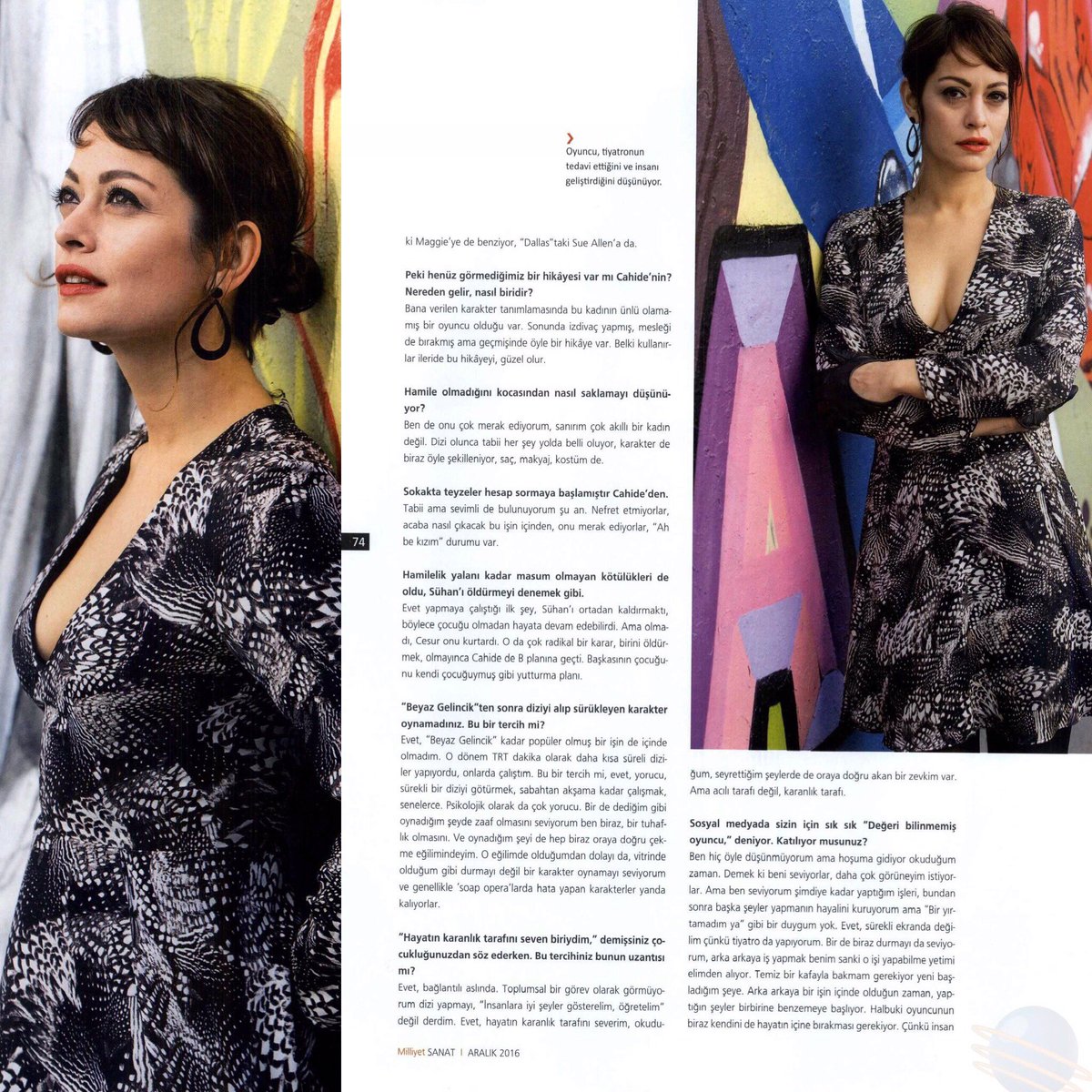 Sezin Akbaşoğulları bu ay Milliyet Sanat dergisinde... #sezinakbaşoğulları
