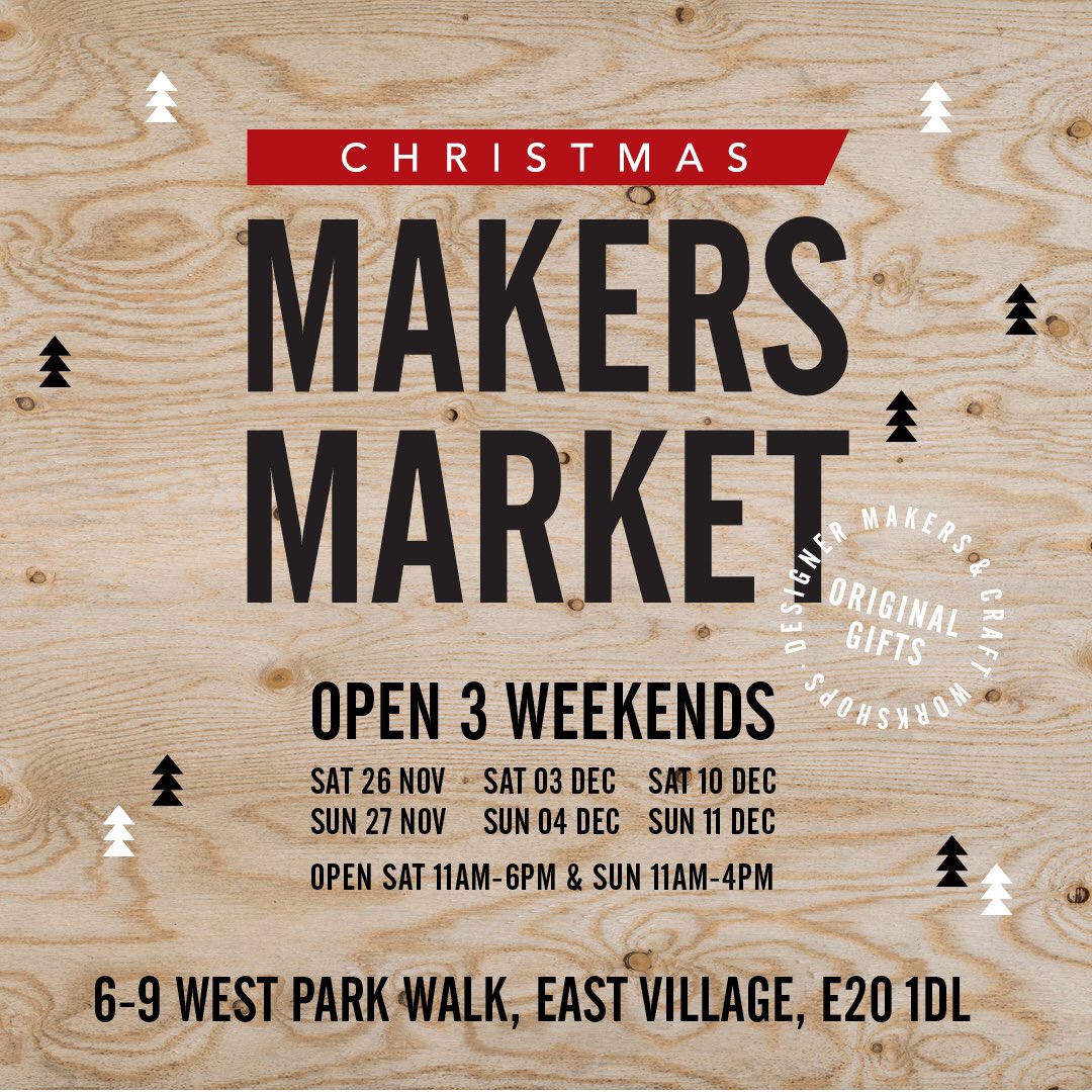 EastVillageLDN's tweet photo. It's returning this weekend! Don't miss the fabulous array of artisan goodies from our local Makers #makersmarketE20 https://t.co/HCezPPrNEH