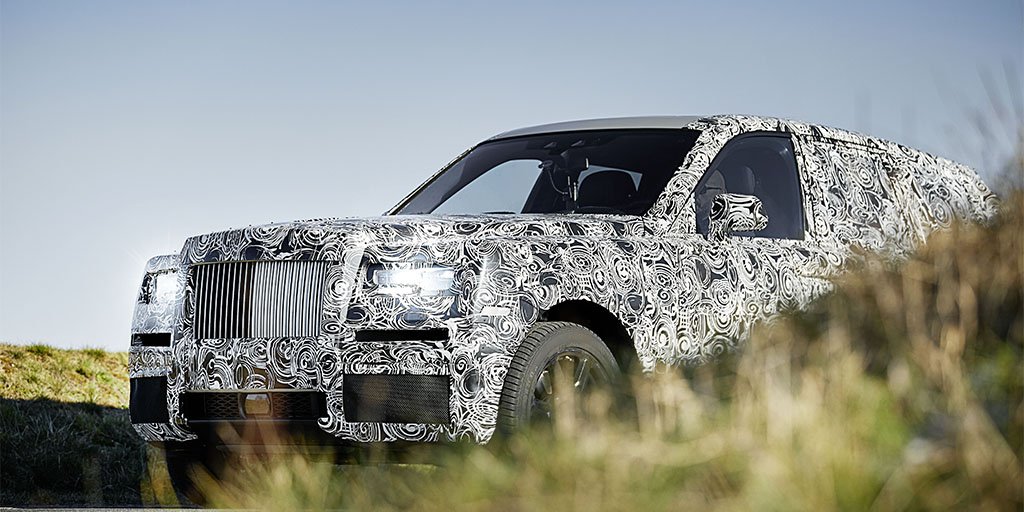 rollsroycecars's tweet photo. A bold step into exciting new territory. Today, we reveal the latest developments of Project Cullinan. https://t.co/x178blL0WQ