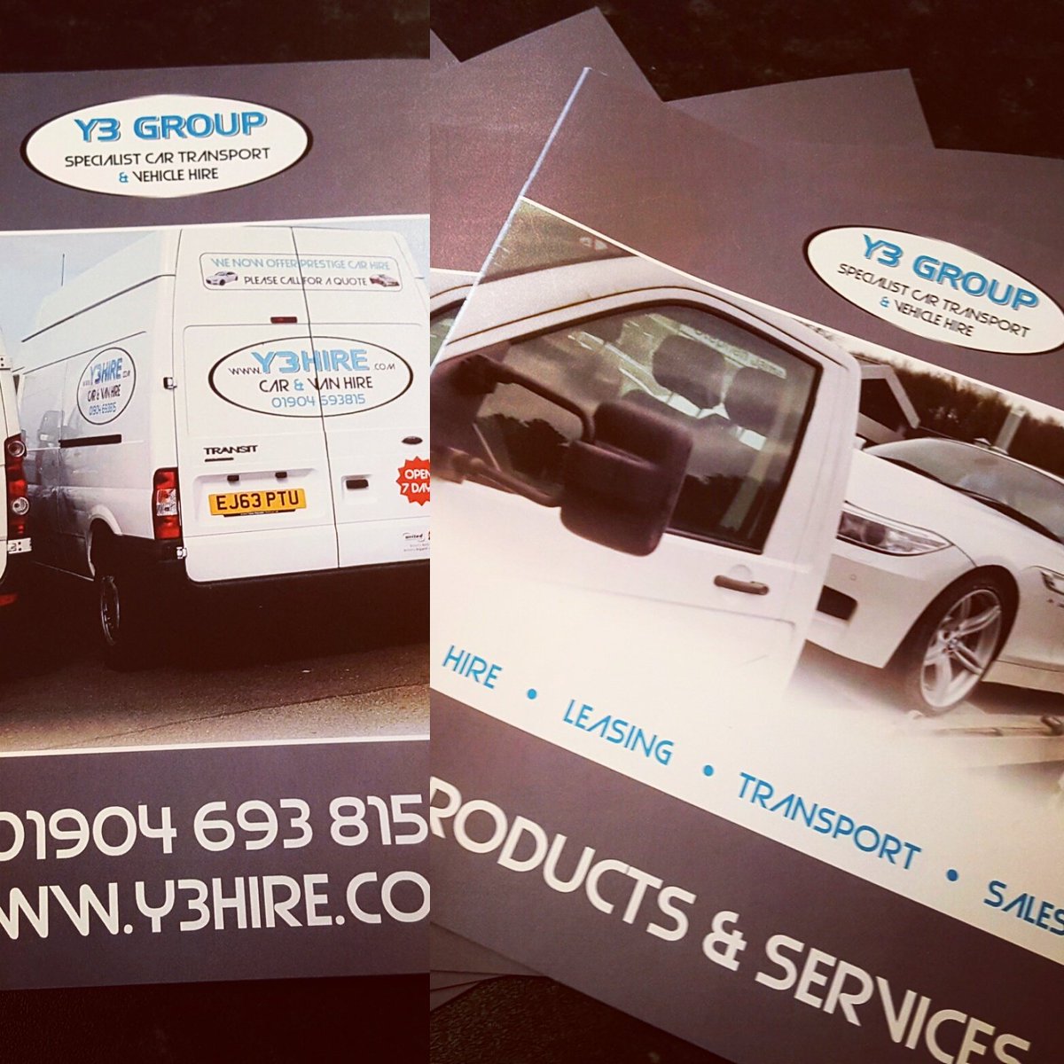 y3hire's tweet photo. A big thankyou to @YorkPrinters for our Y3 Group brochures! 😍 https://t.co/PG0wiCD7ky