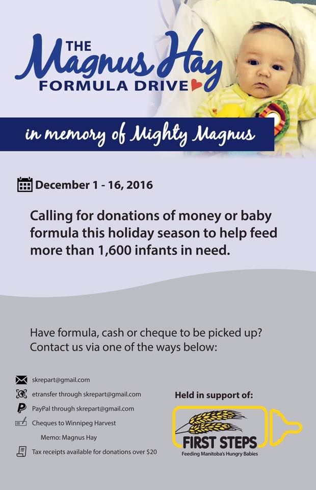 SusanKrepart's tweet photo. *We* have raised almost $130K in cash and formula so far for @WinnipegHarvest Let's keep going! Please consider donating. https://t.co/vQjFe9YCbt