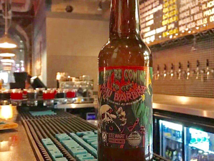 BrewDogCastleG's tweet photo. Our #collabfest2016 beer with @StewartBrewing now on draft and in our shop! 4.5% sour pale ale with rhubarb, delightful! https://t.co/X7Jvma1194