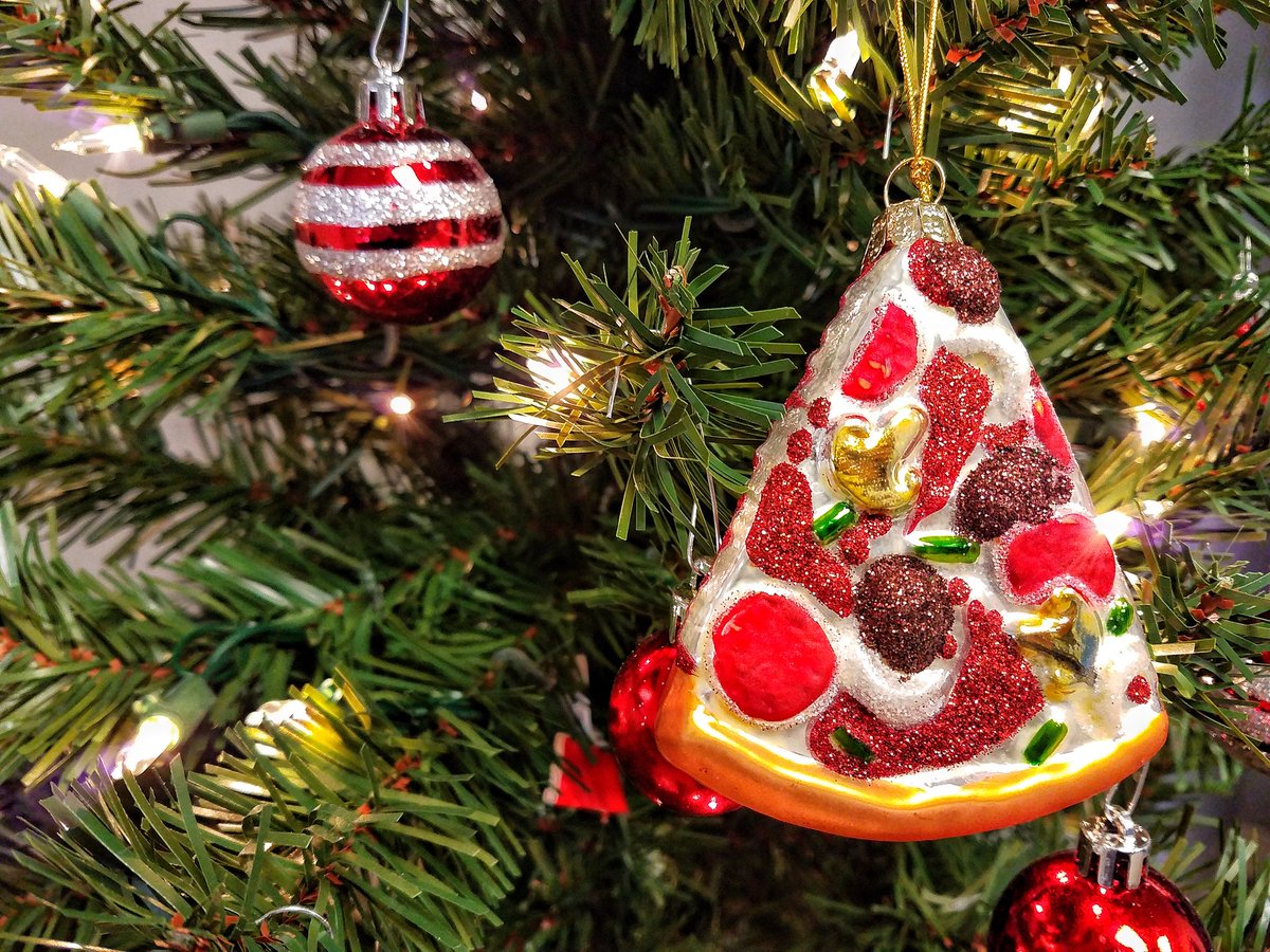 Jackie's client Veronica brought this awesome pizza ornament in for our gym tree! Thank you we love it! #SurgeToNewLevels