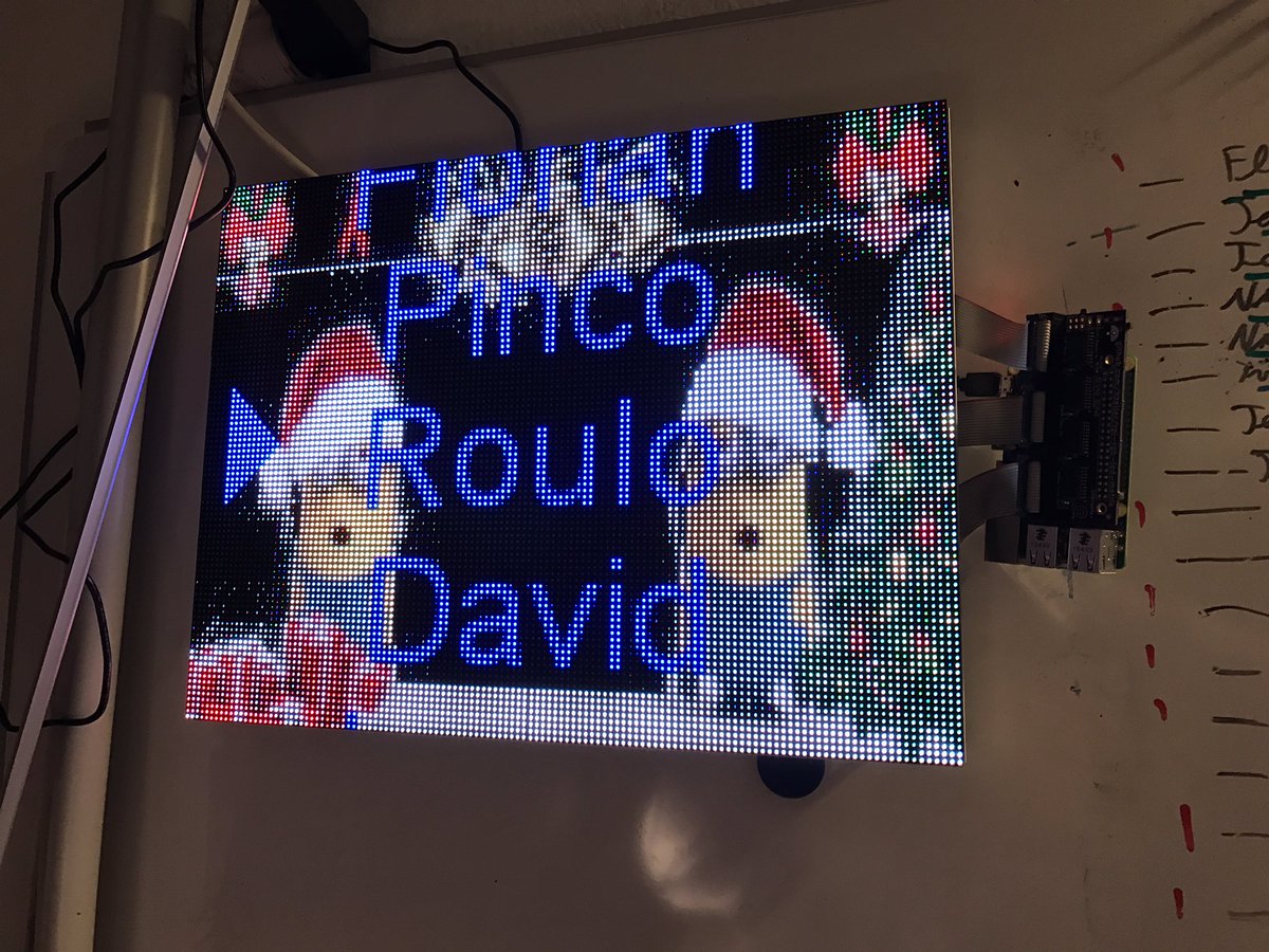 neopixl's tweet image. The winners of today's 🍻 advent calendar! Each day a winner is published on our custom made #iot led panel!