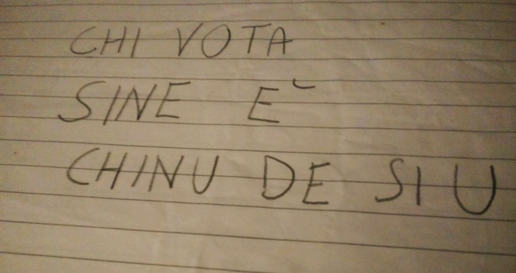 ilsalentoxix's tweet photo. "Chi vota Sì è Chinu de Sìu" è polemica a Nardò per una frase scritta da un ex Magghiato https://t.co/7vQVuvUUgq https://t.co/M7plwuKtgr