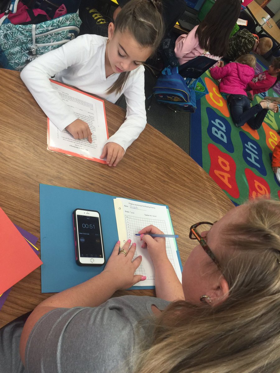 VPEstradaGL's tweet photo. One on one progress monitoring - making gains in 1st grade #data driven instruction https://t.co/76eAw5808Q