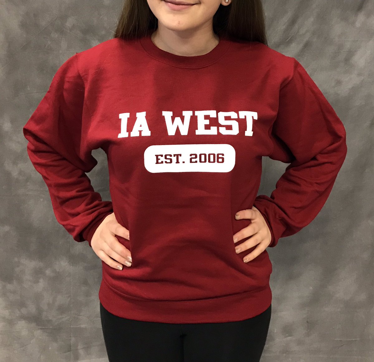 IAWestSpirit's tweet photo. Check out IAW new crew necks! They come in maroon and baby blue, perfect for the winter season and a great gift💙❤️ only $25! https://t.co/OkCQ2yWDhw