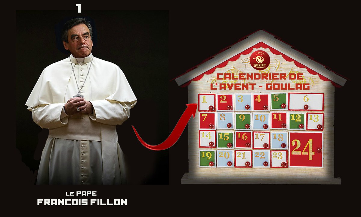 Cette année, Soviet Suprem  vous propose son CALENDRIER DE L'AVENT GOULAG rempli de nouveaux social-traites.  sovietmarket.com.