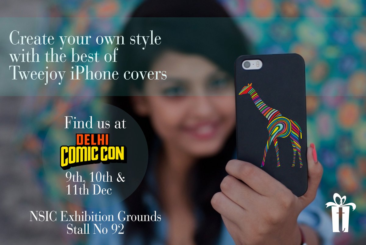 tweejoy's tweet photo. Dress your #iPhone in a brand new #quirky hard case at 'Stall no. 92' #ComicConDelhi
#iPhonecovers #FriendsofTweejoy #StudioTweejoy #design https://t.co/zeVH5Jh8gD