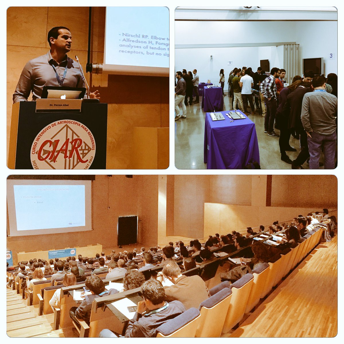 FerranAbat's tweet photo. Dirigiendo con @pablogelber el #CIAR2016. Curso para Resis. Exito participaciรณn #over120 #tendon #artroscopia @ReSportCl @UAB_info Sant Pau https://t.co/20rKamoHwh