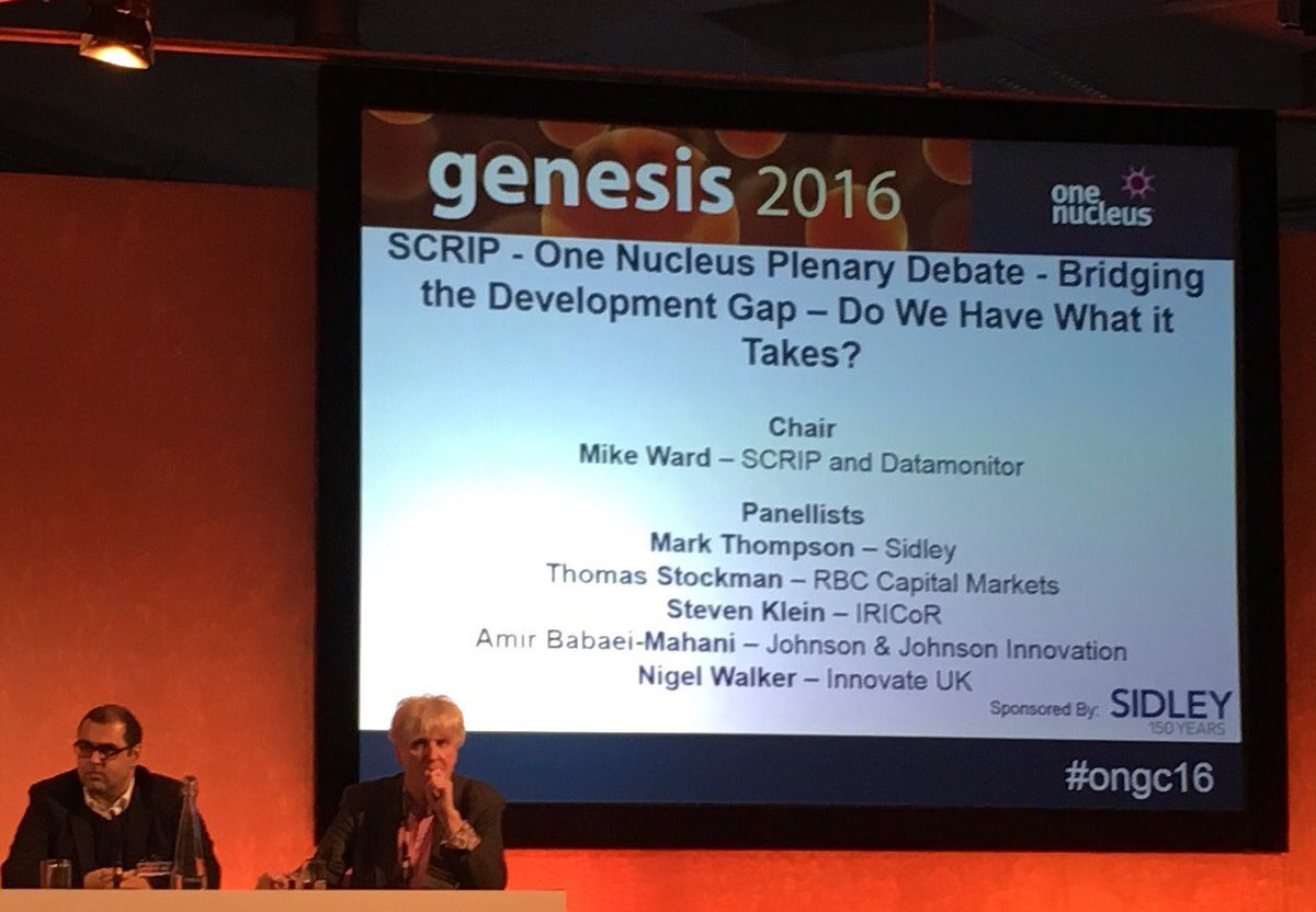 David_Keown's tweet photo. .@Dr_Hubba 'My job exists to get the best products to all those patients who need it' #ongc16 @JNJInnovation #mycompany https://t.co/8zuWmGXegB