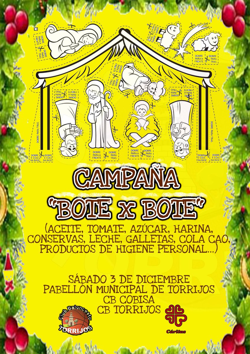 #deportetorrijeño Este sábado baloncesto+solidaridad. ¿Te animas? Mete un triple solidario.