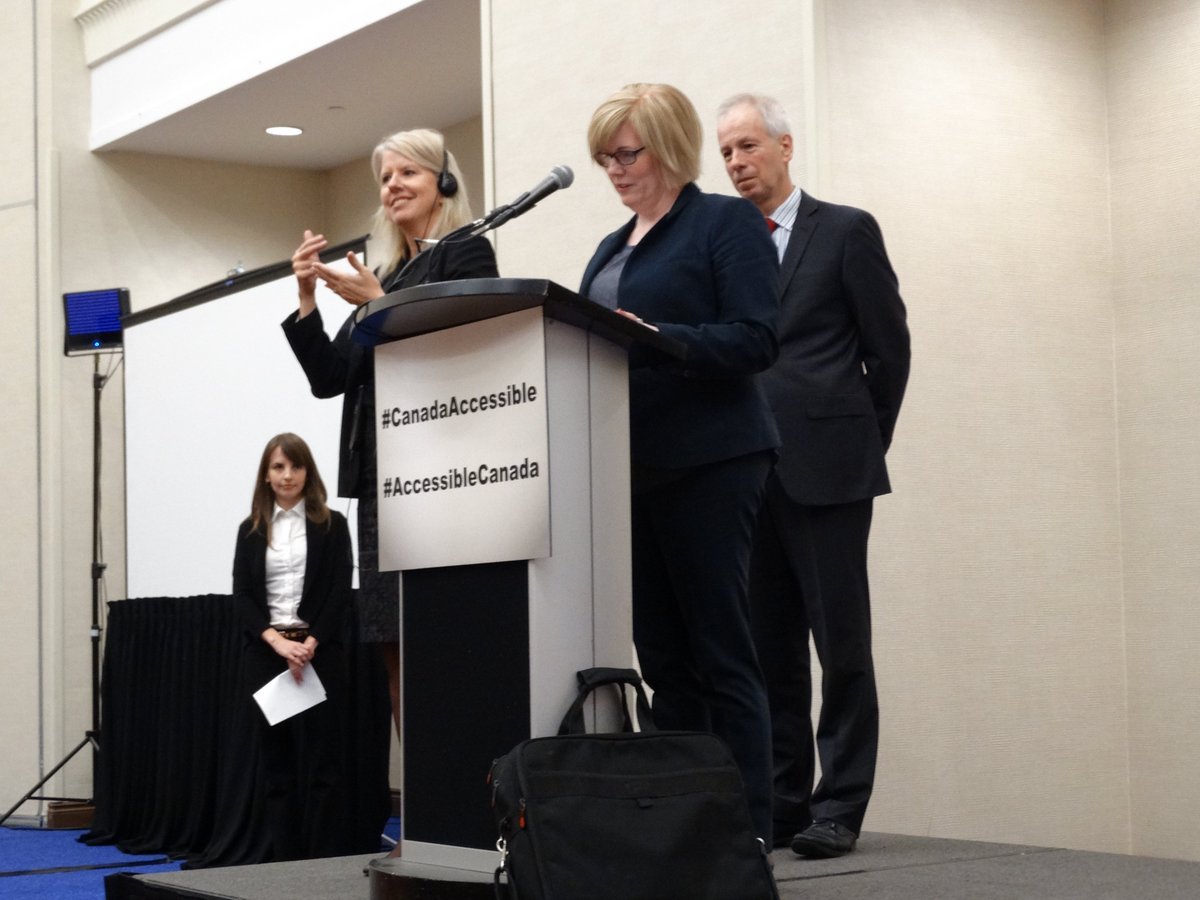 PeopleFirstCA's tweet photo. Great announcement by Ministers Dion and Qualtrough today - Canada will sign on to the Optional Protocol of the UNCRPD! #inclusion https://t.co/JEaJhCjWl7