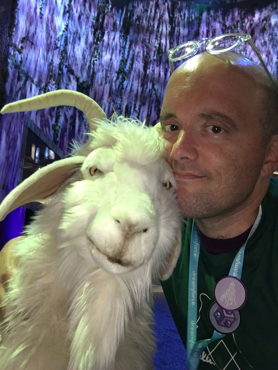 darylshaber's tweet photo. RT @DanMehlman @DanTheCloudGuy: Proudly, I think I was the original #Goatselfie #Salesforce #dreamforce2016 https://t.co/rNQHMR1Ysz