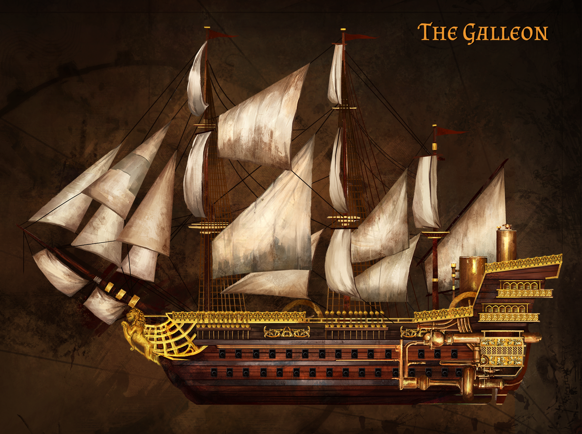 TeamWhitePlague's tweet photo. Today's reveal is the Galleon, a heavy warship able to bring a lot of powerful equipment and module into battle! #indiedev  #indiegame https://t.co/mLc16XsV3S