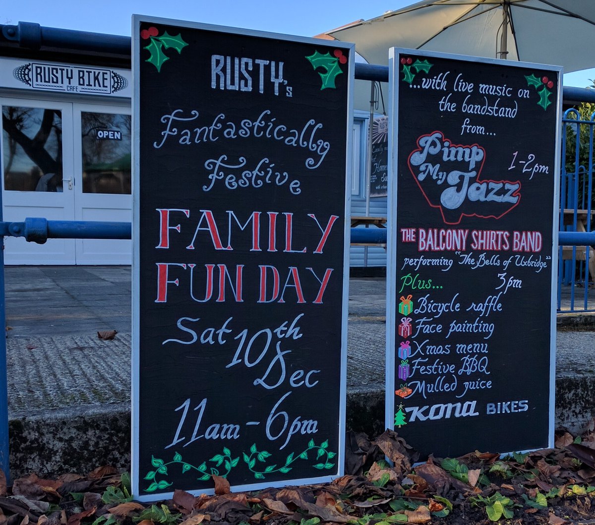 1st acts confirmed to play the bandstand on Sat 10th Dec, <a href="/balconyshirts/">Balcony Shirts</a> &amp; <a href="/pimpmyjazz/">Kay Shelley</a> ! These and a load of other fun stuff inc <a href="/konaworld/">Konaworld</a>