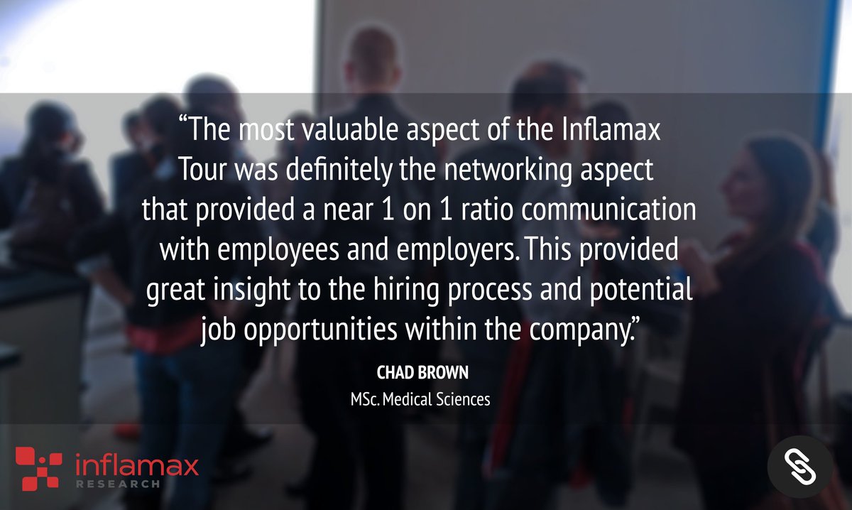 Our students feedback from the Industry Link Tour at <a href="/inflamax/">Inflamax</a>  #networking  #career #biotech #innovation #research #mentor #communication