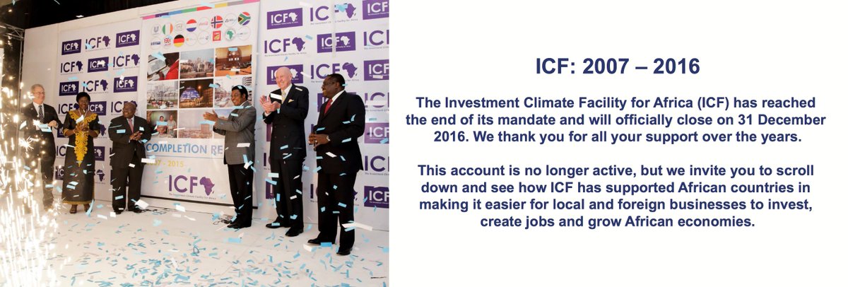 Our website will still be up and running until 31 December > icfafrica.org  #ICF_Projects