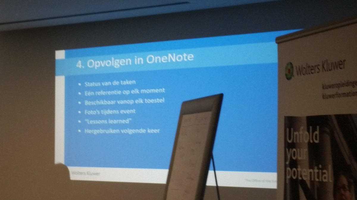 Hoe taken opvolgen in OneNote? #ditex2016 Hier enkele tips &amp; tricks. <a href="/bartvanroey/">Bart Van Roey</a>