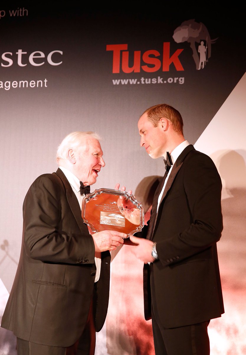 tusk_org's tweet image. Sir David Attenborough accepting a special award at our #TuskAwards last night! #Starstruck! #ForAllTheyDo