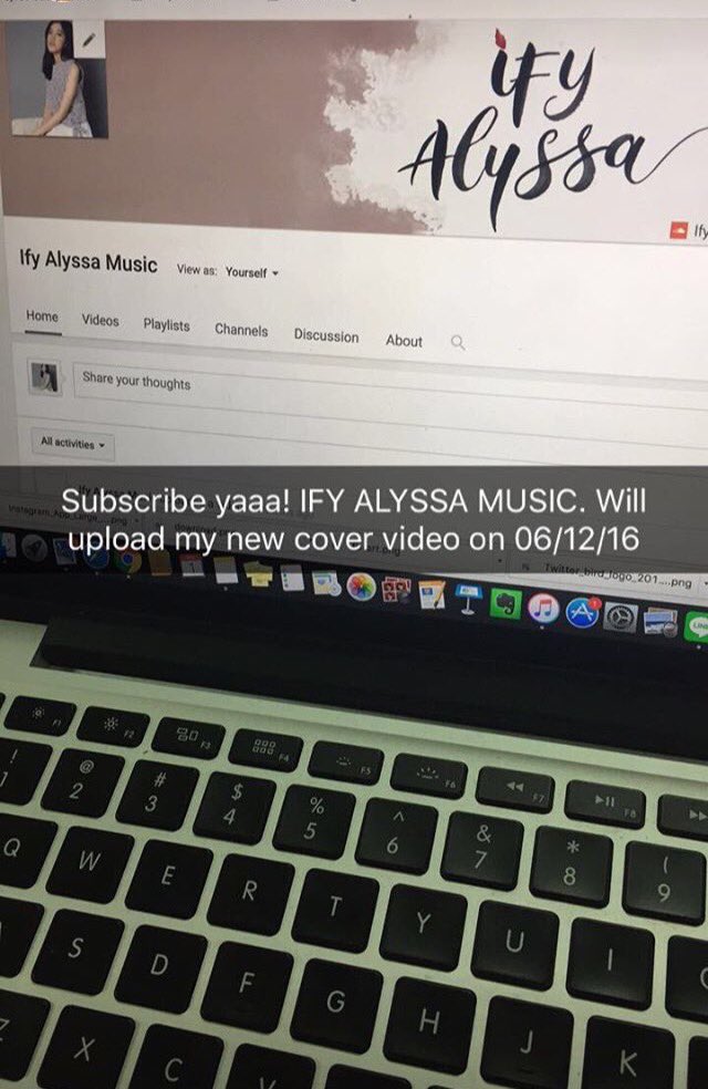 _IFCMedan's tweet photo. yay new cover ✨
can't wait! will upload on 6/12/2016 , cek youtube channel Ify Alyssa Music &amp; jgn lupa di subscribe yaa😉 https://t.co/tP53S4KuY7