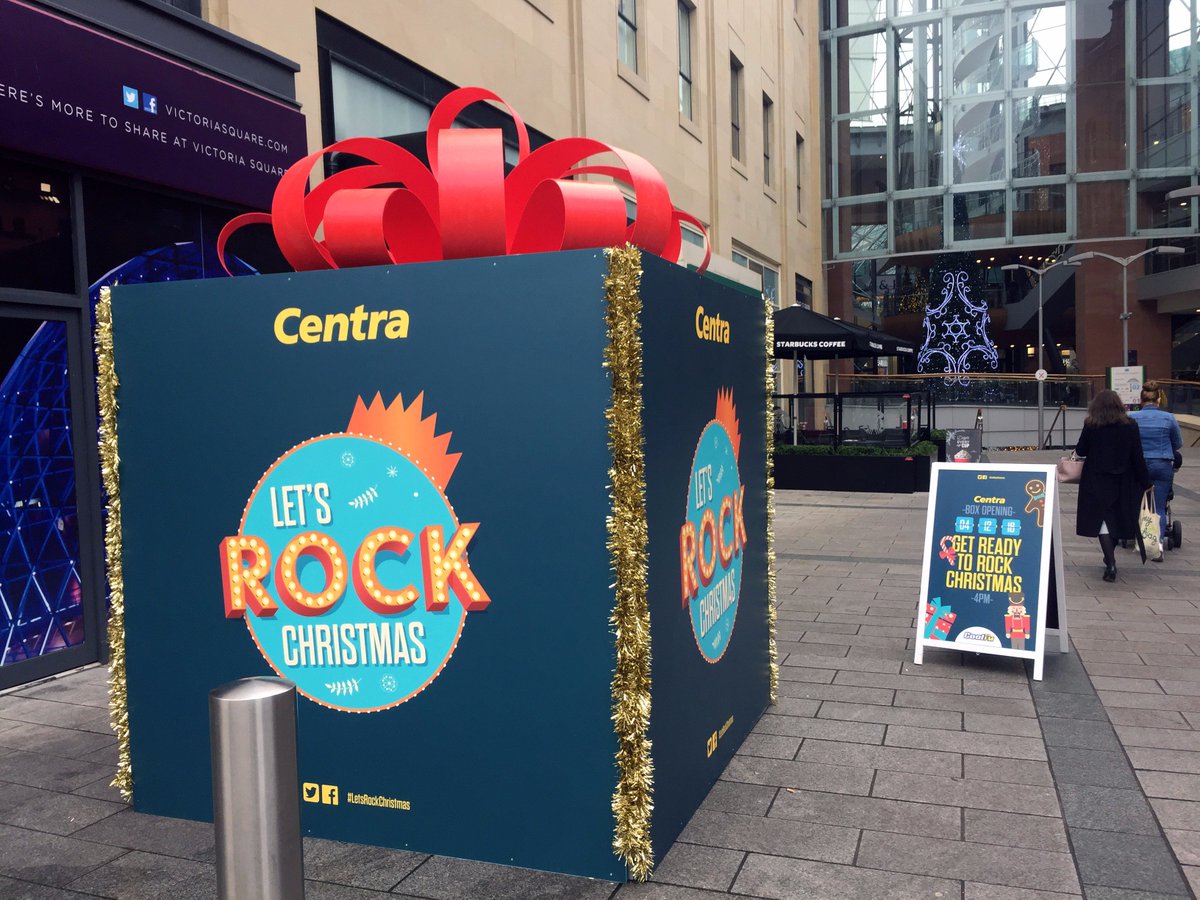 CentraNIR's tweet photo. Something has arrived in @Victoria_Square today... On Sunday at 4pm @officialcoolfm will reveal what's in the box! #LetsRockChristmas https://t.co/h7B52rM98S