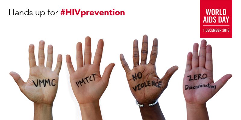 This #WorldAIDSDay put your hands up for #HIVprevention! bit.ly/2fLxMFi