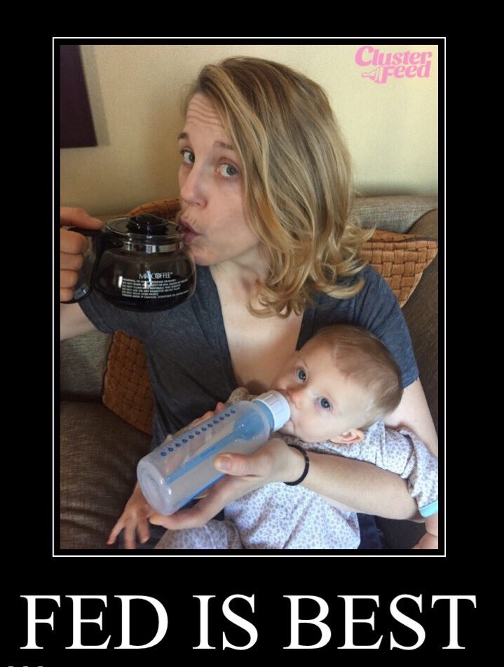 TheGarbagemom's tweet photo. #fedisbest #feedthebaby #feedthemama #bottlefeed #breastfeed #coffeepotfeed #newmom #coffeemom #formulababy #starbucks #stumptown #momlife https://t.co/Vs8WzJ3oRd
