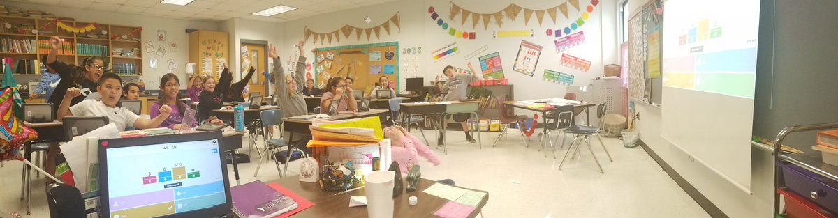 MrsRungeHLES's tweet photo. Kahoot might get us a little too excited! #fractionaction @HighlandLakesEl #HLELivetheVision #HLEMustangWay #HLEInspire https://t.co/nZ7Gcpxmgi