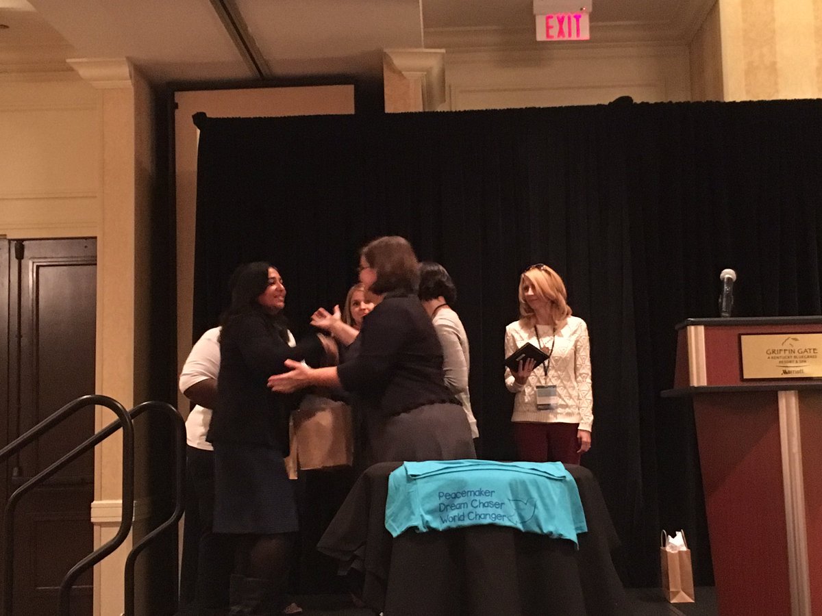 GretchenMHunt's tweet photo. So much admiration for my friend &amp; colleague @priyasazko for her work on trafficking #LiberationAward #LexEndIt16 https://t.co/DBLbDaE2uY
