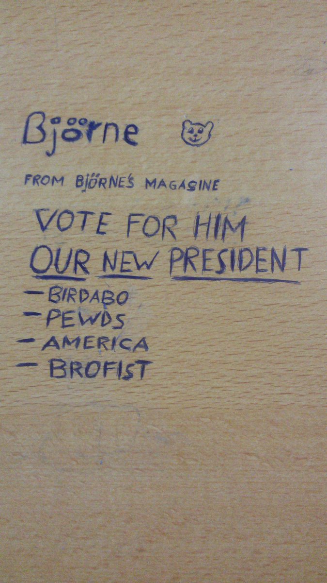 Lenschka26's tweet photo. My friend and I were bored 😀
So we came up with this 😂
@pewdiepie @Silke294 https://t.co/HpCAZahVQC