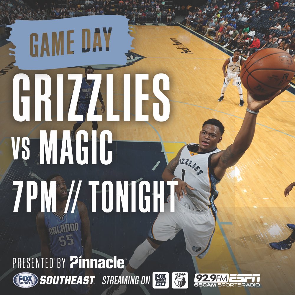 GAME DAY.   Come support the squad as they're back home vs the @OrlandoMagic!   🎟: bit.ly/2gpJBEQ https://t.co/3pQSUJGfnC