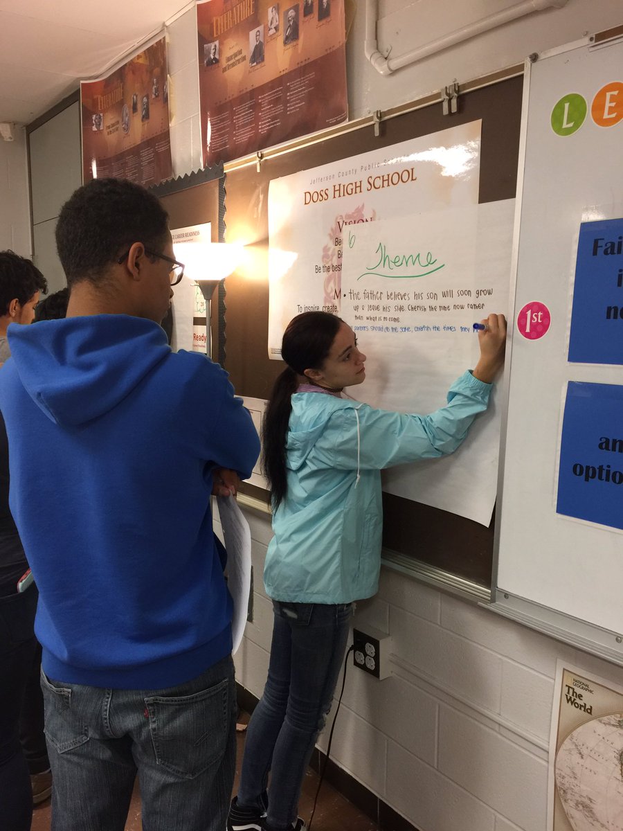 MrsSteinAP's tweet photo. AP Lit students working on a Text Graffiti activity with Li-Young Lee's poem, A Story.  @DossFinance @H_Doss_High https://t.co/P9vYkrzyRi
