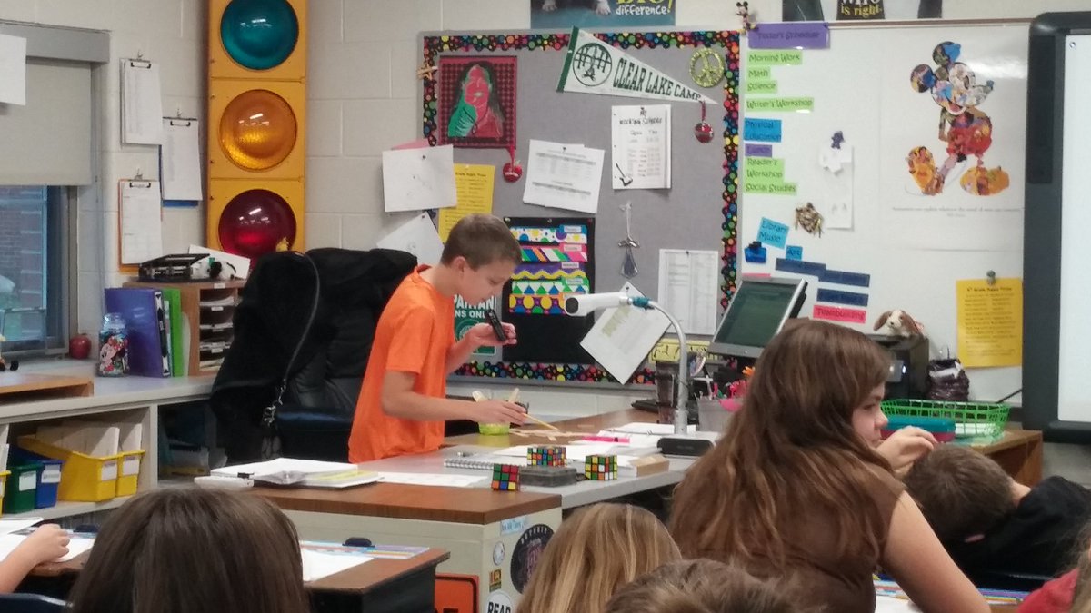 sommersC12's tweet photo. Fifth graders as teachers to review for our volume test.
#sayrestrong https://t.co/3iwCSa1GYQ