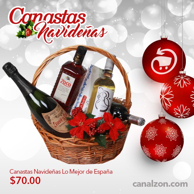 ¿No sabes todavía qué regalar? Una canasta siempre cae bien!
ow.ly/g2YB306B8Hy 🎄🎅
#CanastasNavideñasCanalzon